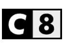 Logo del canale "C8"