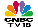 Logo of the channel "CNBC TV18"