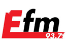 شعار القناة "E-FM Radio Tanzania"