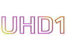 Логотип канала "UHD1 by Astra / HD+"