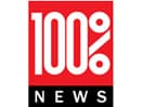 شعار القناة "100% NEWS"