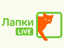 Логотип канала "Лапки Live"