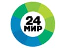 Logo of the channel "МИР 24"