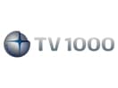 Logo of the channel "TV-1000"