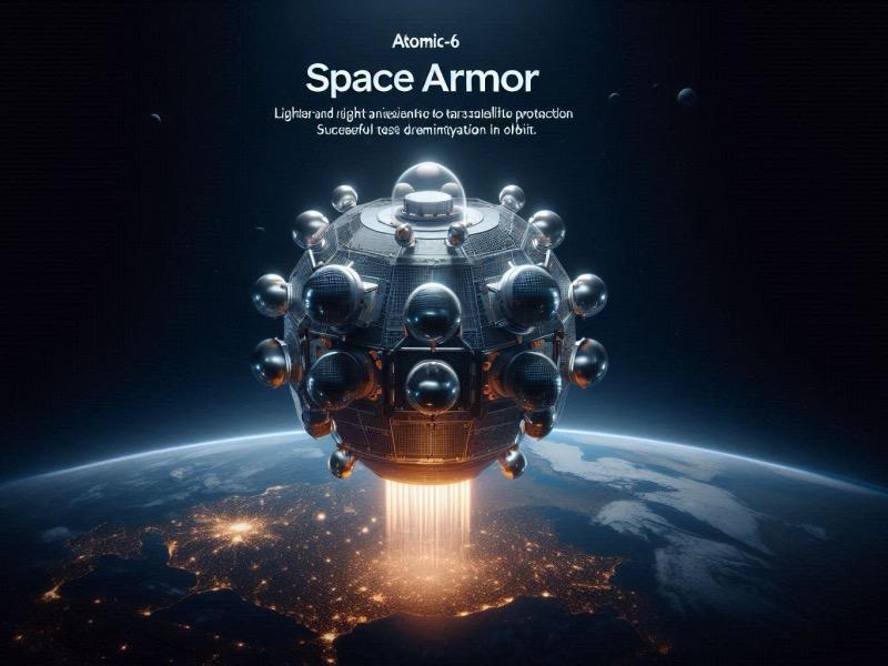 Ілюстрація до статті "Нова броня "Space Armor" обіцяє покращений захист супутників"