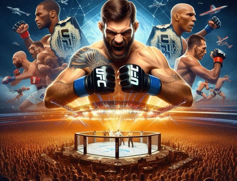 Illustration for the article "Paramount's $7.7 Billion UFC Deal: A New Era for Streaming Sports"