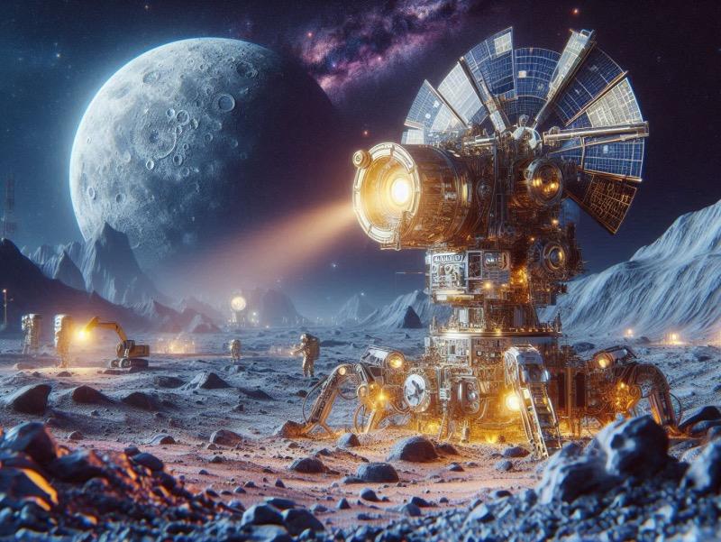 Ілюстрація до статті "Польська Scanway Space уклала угоду з Intuitive Machines для картування Місяця"