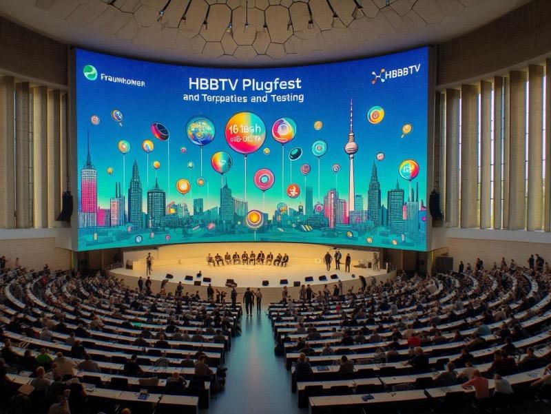 Ilustración para el artículo "Récord de Asistencia en el Evento de Pruebas de Interoperabilidad HbbTV en Berlín"