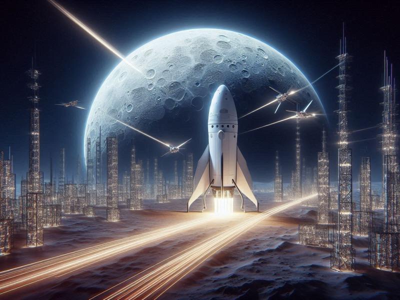 Illustration für den Artikel "SpaceX schlägt einen "vereinfachten" Plan für die Mondlandung inmitten von Kritik vor"